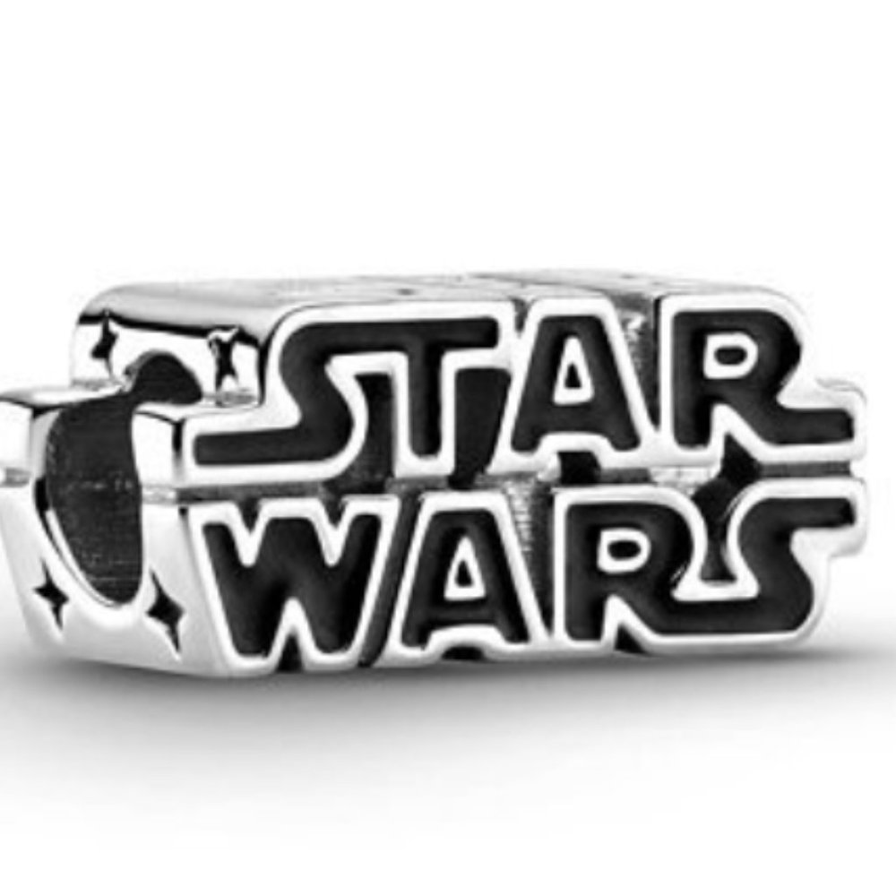 Star Wars Shining S925 3D Logo Charm